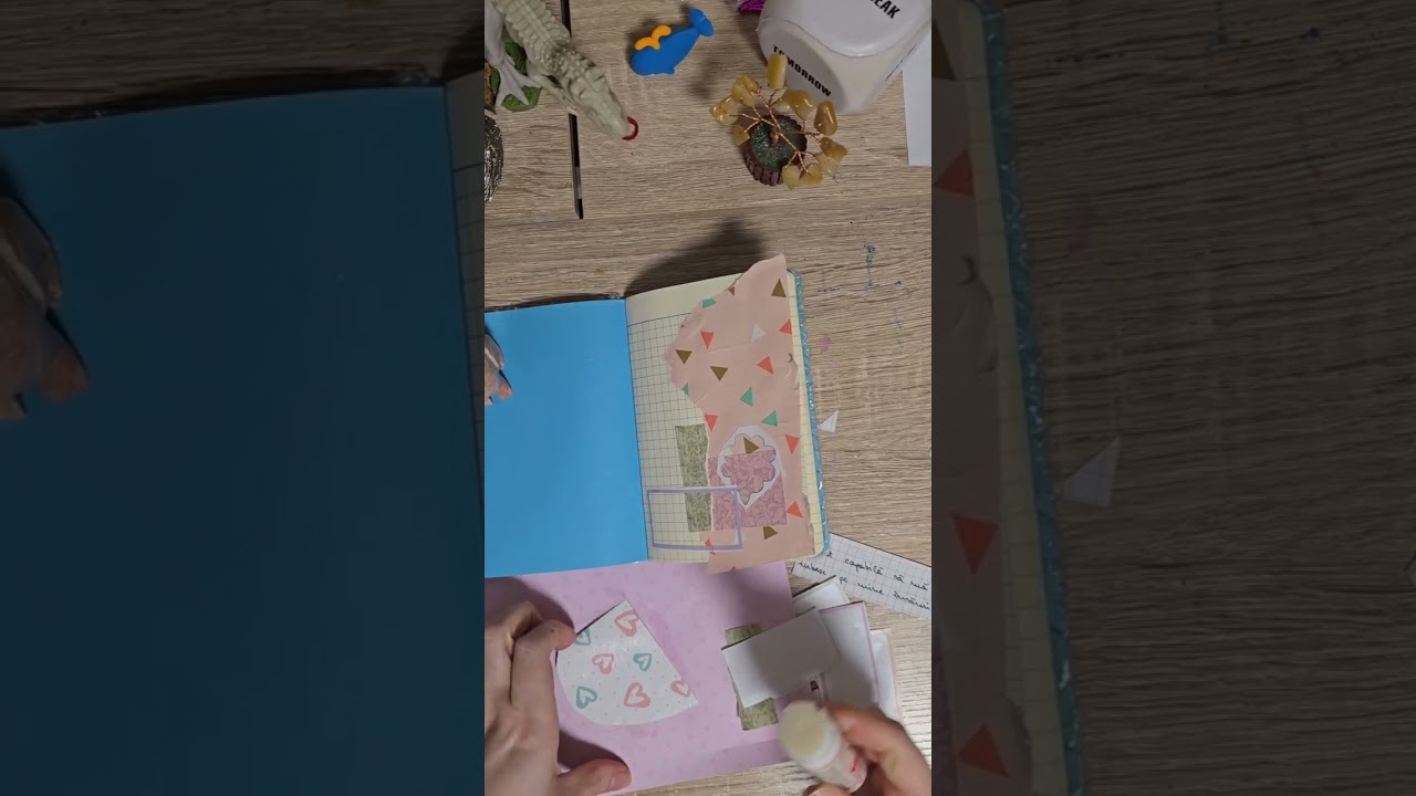 ASMR JUNK Jurnal✨️Positive affirmations journaling✨️#asmr #junkjournal #artherapy  #mixedmediaart 