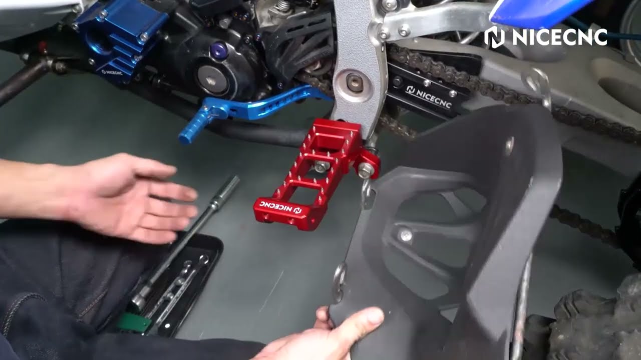 NICECNC | How To Replace A Pair Of Foot Pegs Rest Pedals On Yamaha YFZ 450R/ Yamaha YFZ 450X