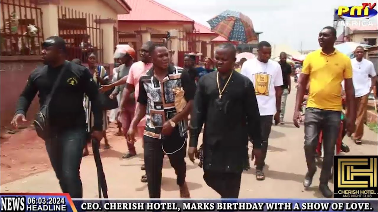 CEO, cherish hotel, Agbor, Lucky Ogumu Celebrates Birthday with the needy.
