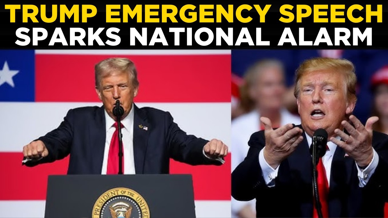 Trump Emergency Speech LIVE: Nation Faces High Alert Amid Rising Crisis | US NEWS | TRUMP LIVE