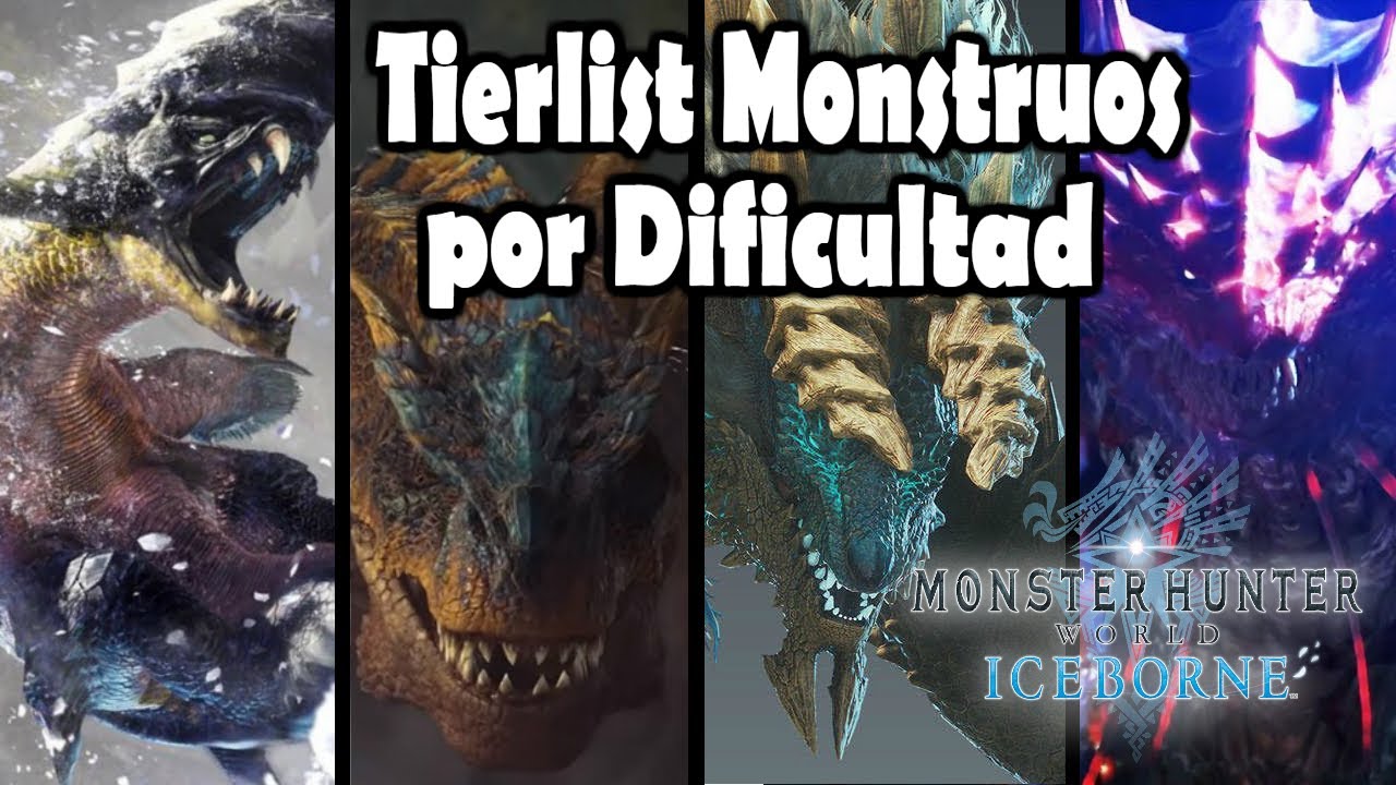 MONSTRUOS ORDENADOS POR DIFICULTAD (TIERLIST) - MHW Iceborne (Gameplay Español)