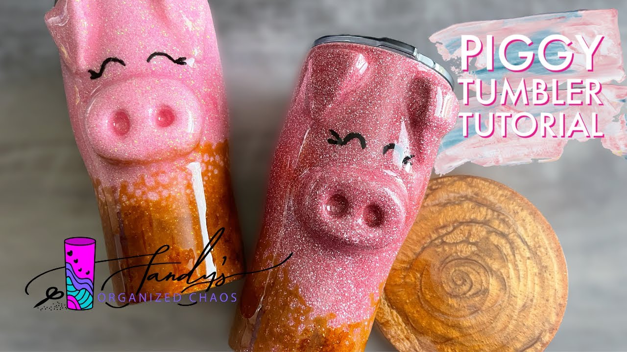 Hand Sculpting Muddy Pigs | Tumbler Tutorial | beginner friendly