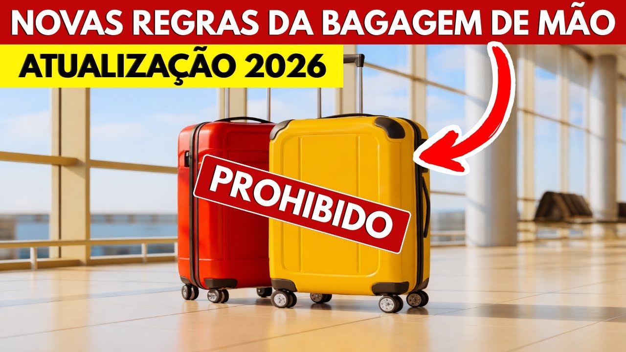 ✈️ Bagagem de mão em 2026: novas regras que vão impactar sua viagem