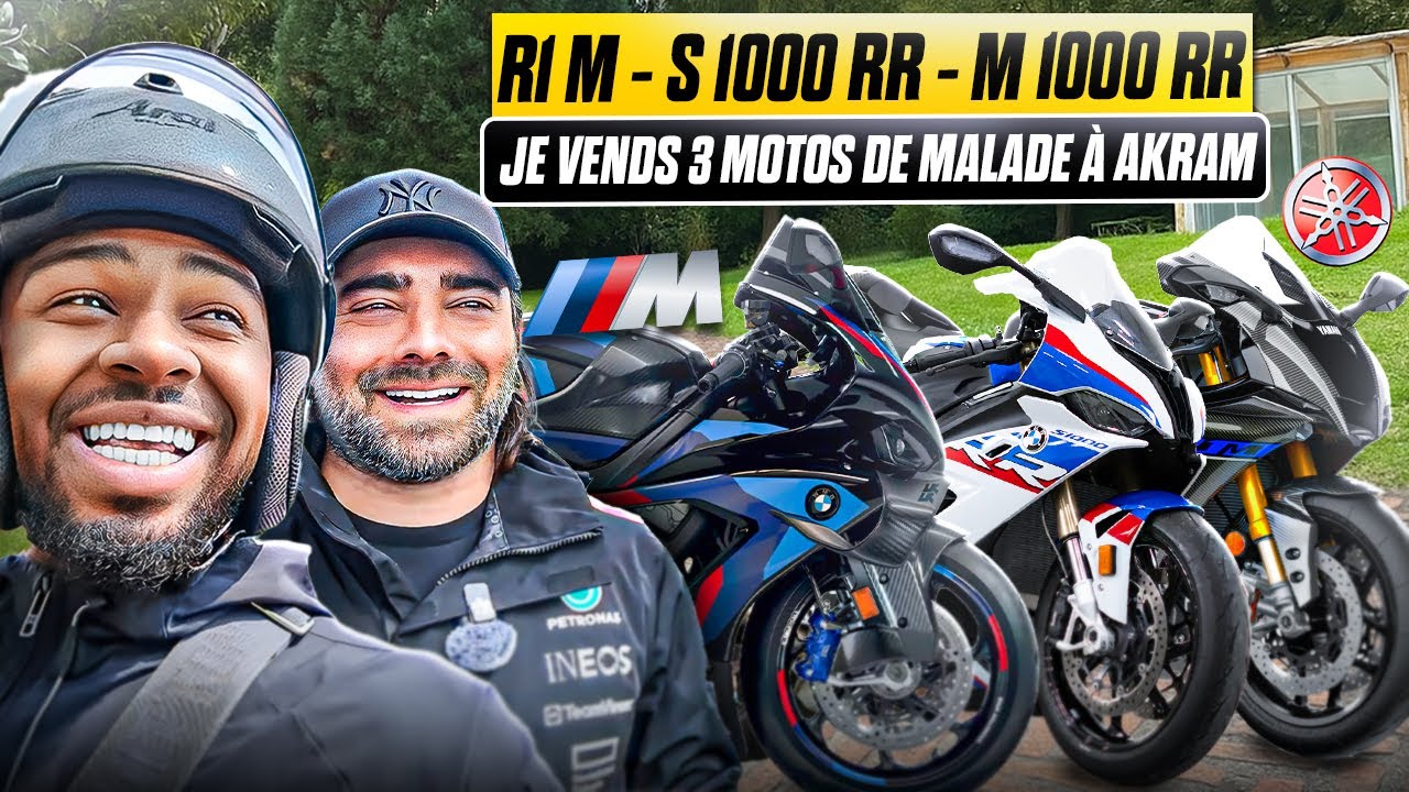 R1 M, S1000 RR, M1000RR JE VENDS 3 MOTOS DE MALADE À AKRAM