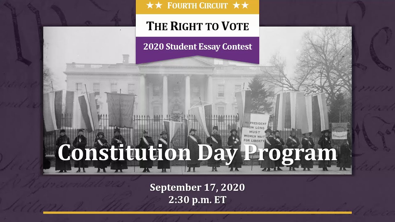2020 Fourth Circuit Constitution Day Program - September 17th, 2020