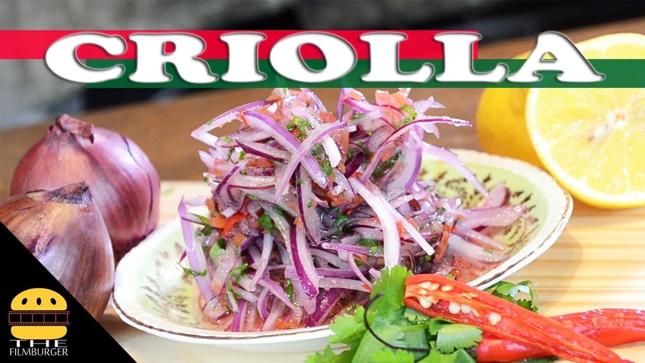 Como hacer Salsa criolla peruana original