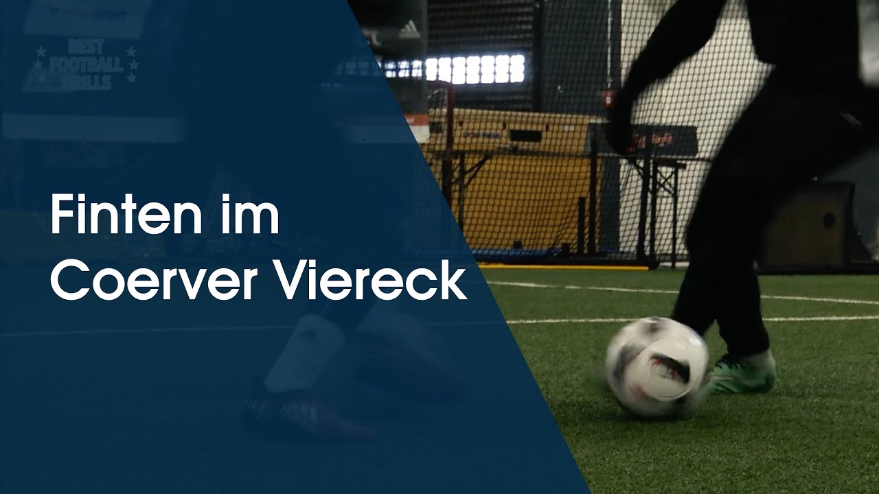 Finten im Coerver Viereck - Fußballtraining am Deutschen Fußball Internat