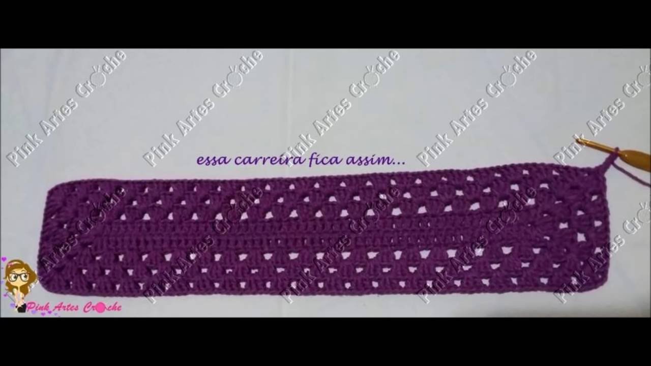 💎# Passo a Passo Tapete em fio conduzido - Pink Artes Croche by Rosana Recchia