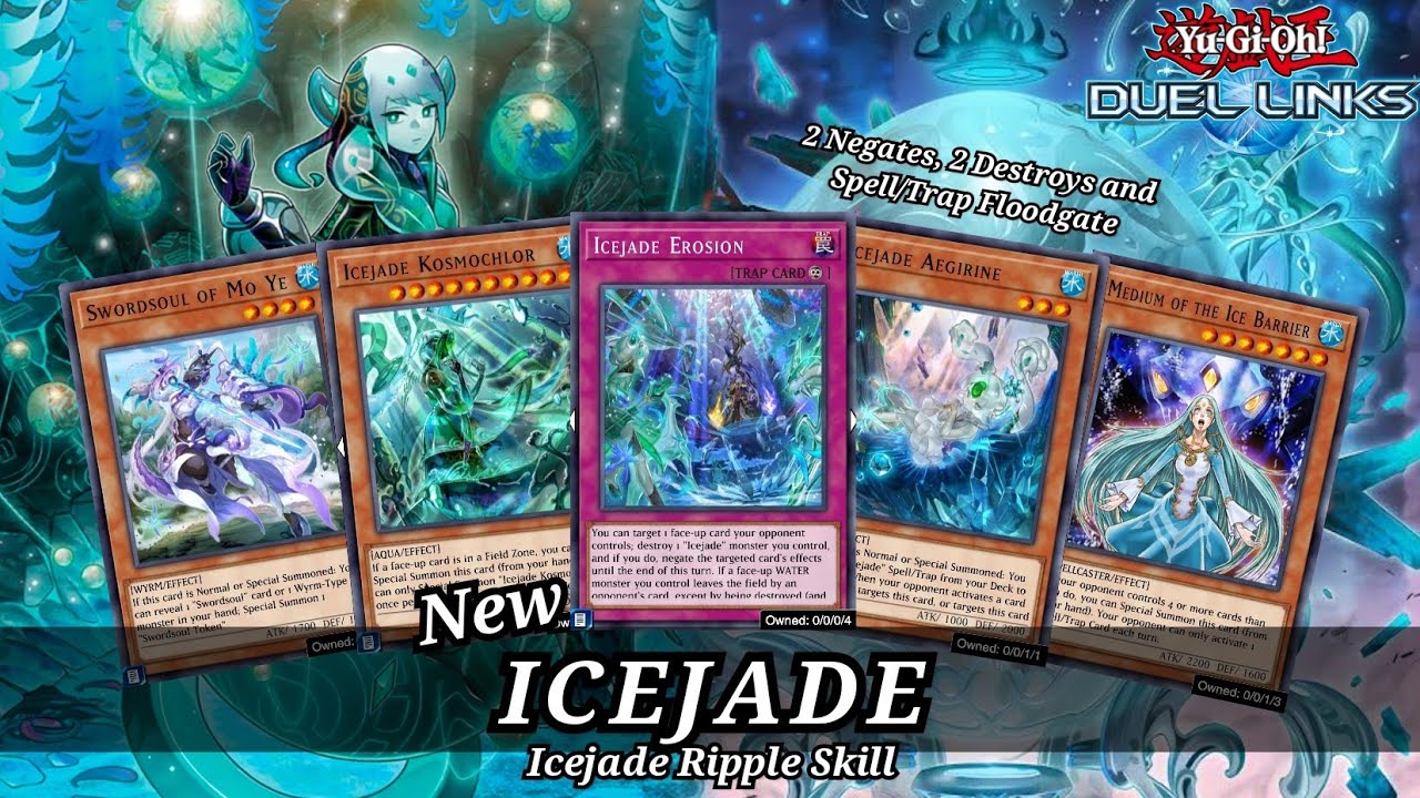 New Icejade Deck Combo with Icejade Ripple Skill! [Yu-Gi-Oh! Duel Links]