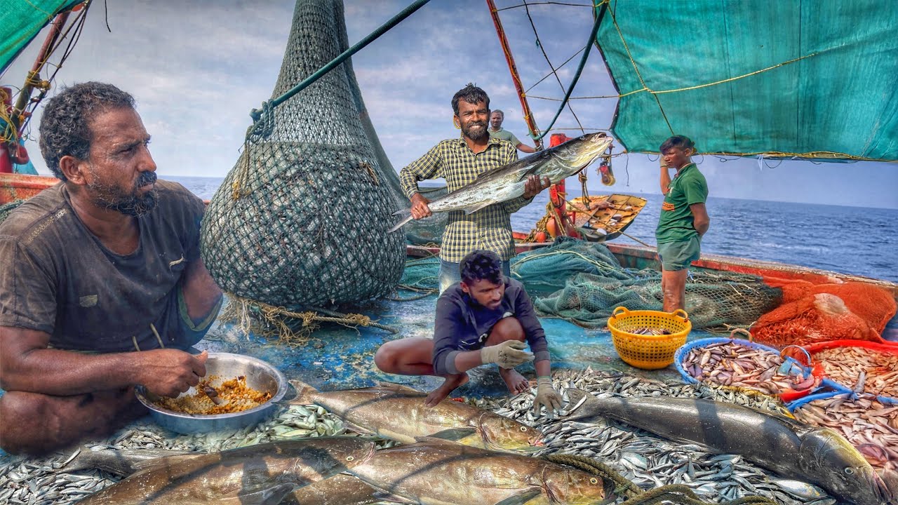 🤩AMAZING🌊DEEP SEA FISHING DAY 10 |  💢MASSIVE FISH CATCH AT SEA 🌊🐟| KADALRASA