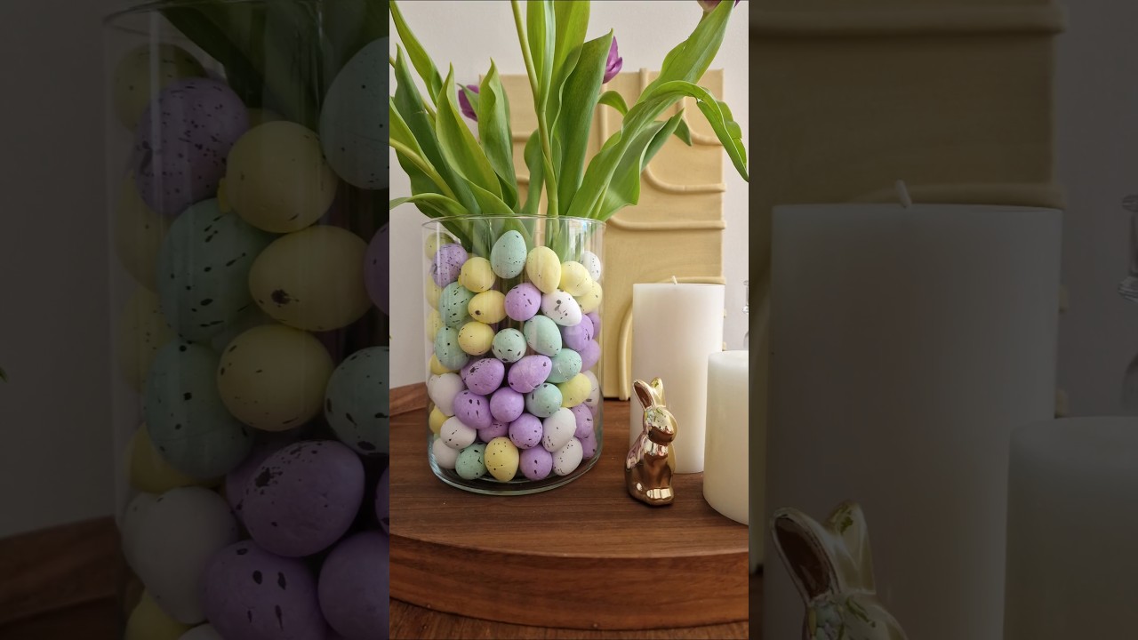 Easy Easter Decor in Seconds! 🌸🐣 #EasterDecor #EasterDIY #EasterEggs