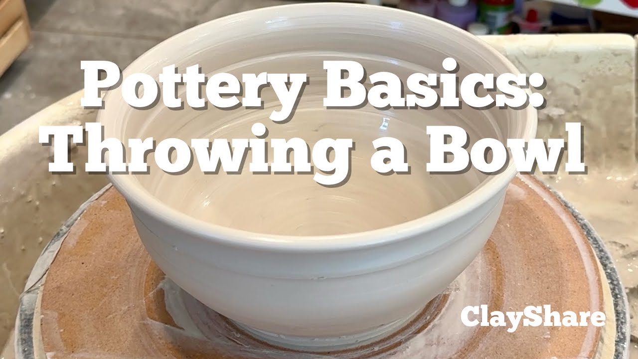 Pottery Basics: Throwing a 3 Pound Bowl with a Speedball Boss Base Opening Tool!