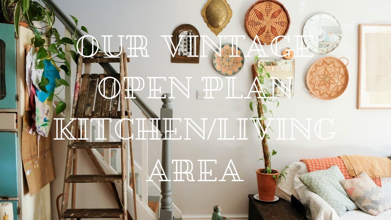 Our Vintage Open Plan Kitchen and Living Area