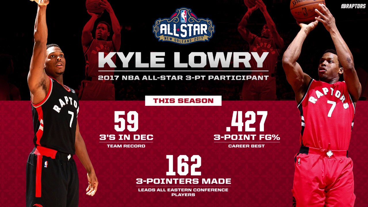 Every single made Kyle Lowry 3-pointer from Oct 26th - Feb 2nd
