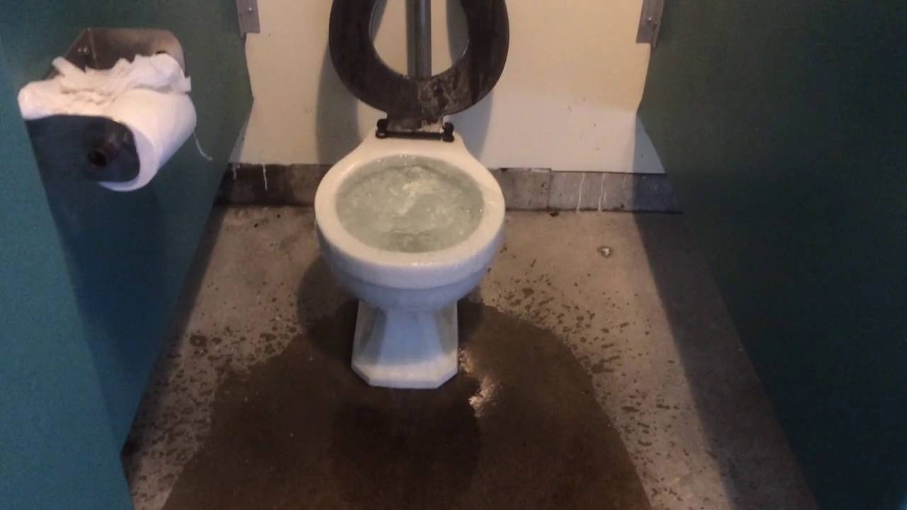 Vintage toilet overflow