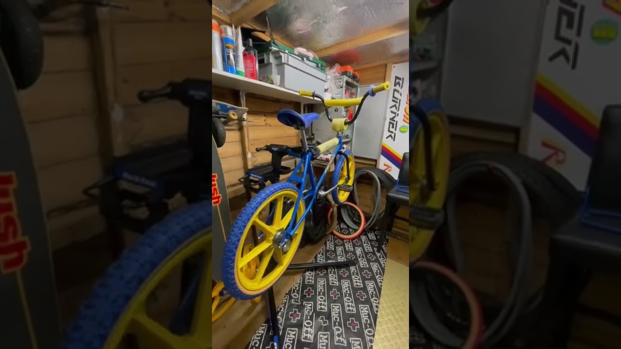 Old school BMX 1984 Raleigh Mag Burner restoration almost complete.