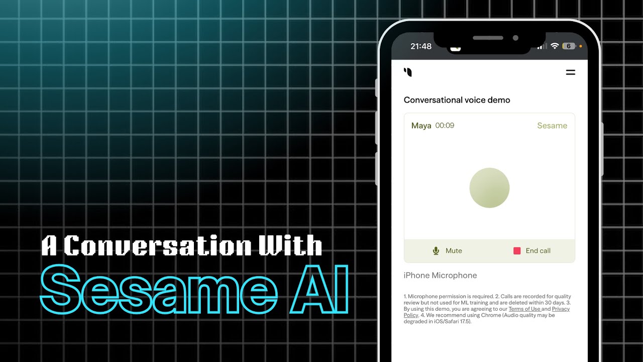 A Conversation with The World's Most Realistic AI Voice Model | Sesame AI