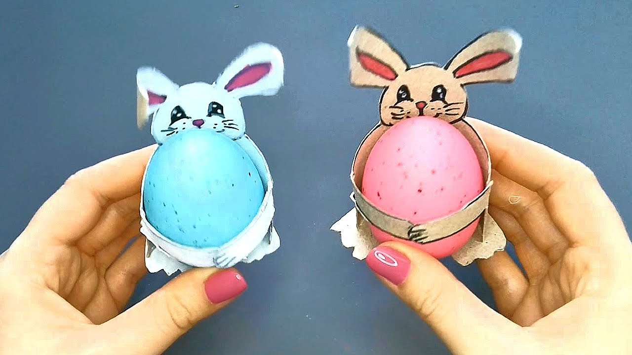 The Cutest DIY Idea for Easter Decor 🐰 Toilet Paper Roll Craft / How to Make Easy Paper Bunny Rabbit