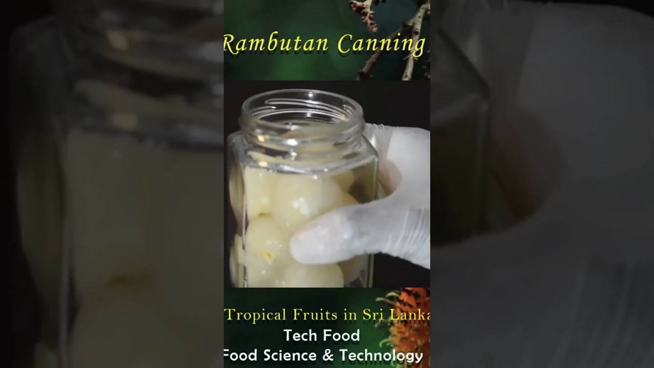 Rambutan canning #techfood #foodscience