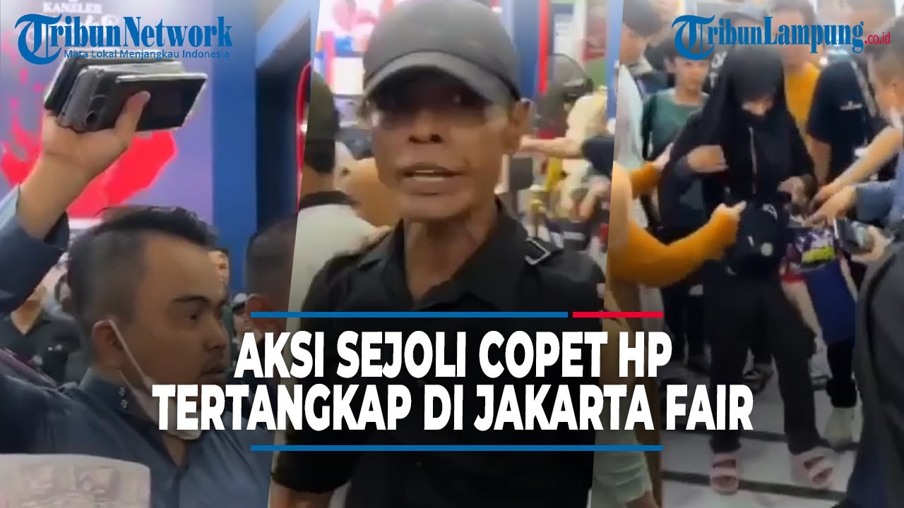 Viral Aksi Dua Copet HP Tertangkap  di PRJ Jakarta Fair #tribunlampung