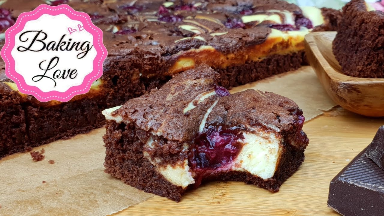Die ultimativen Käsekuchen Brownies mit Kirschen I einfach nur zum reinlegen I