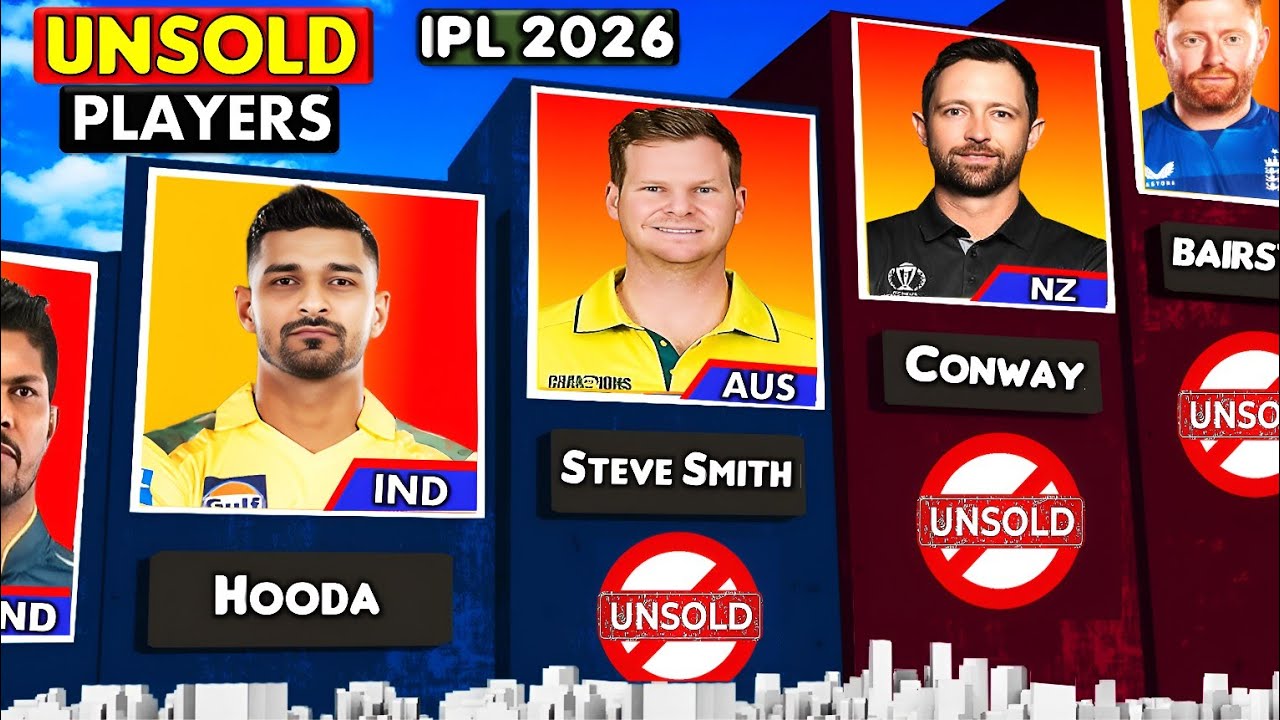 UNSOLD Players IPL 2026 Auction