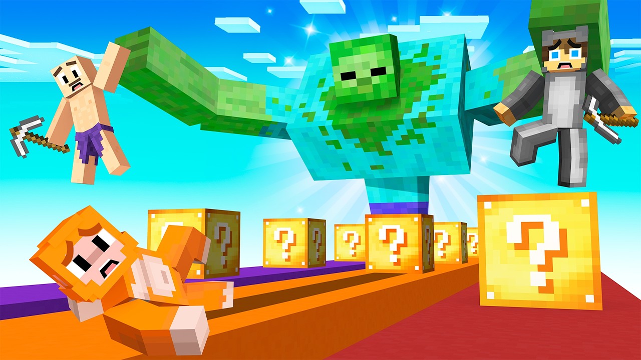 The CRAZIEST Lucky Block Race in Minecraft
