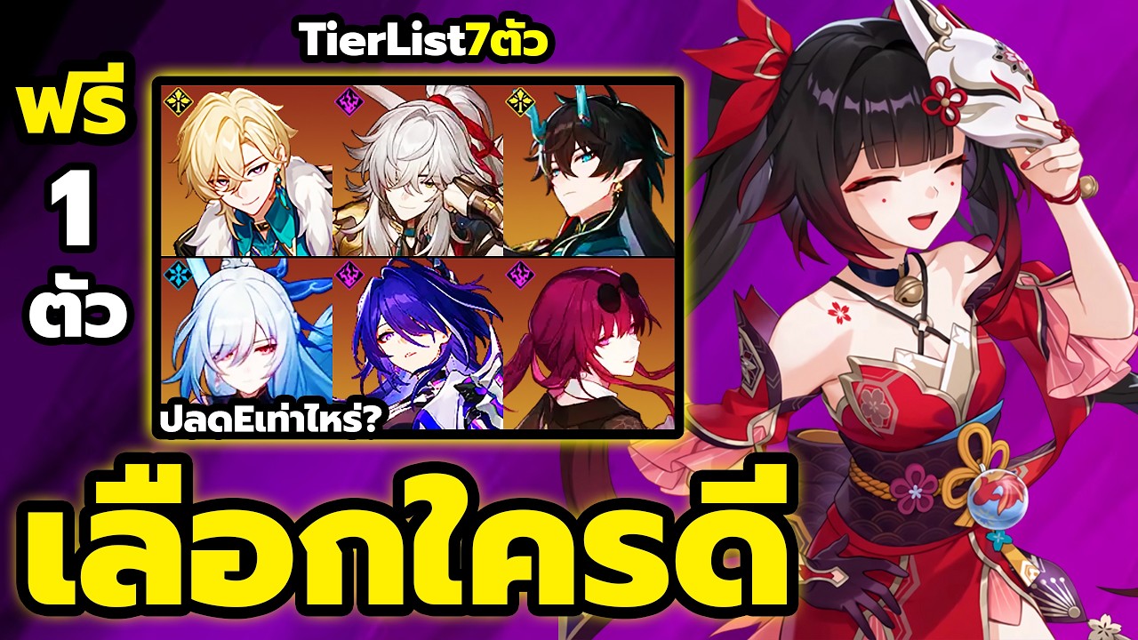 แนะนำการเลือกตัวฟรี 4.0 เลือกใครดี ไกด์ผู้เล่นใหม่-เก่า Honkai: Star Rail 4.0