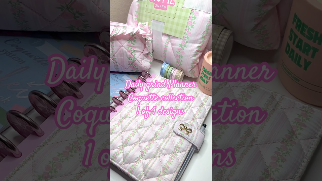#coquette collection  discount code: DESIREEPLANS #dailygrind #planner