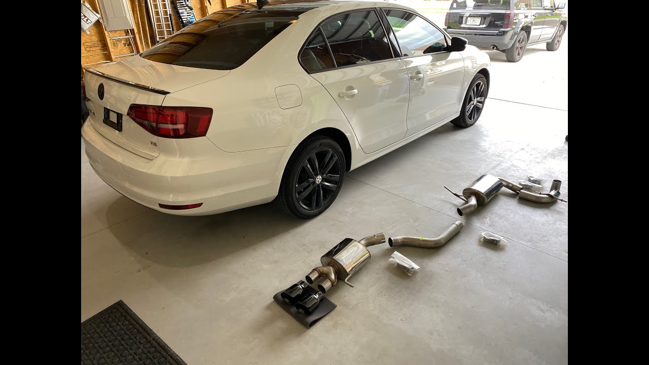 AWE Tuning Touring Edition Exhaust Install 2018 MKVI Jetta 1.8T (Every Step Shown How To)