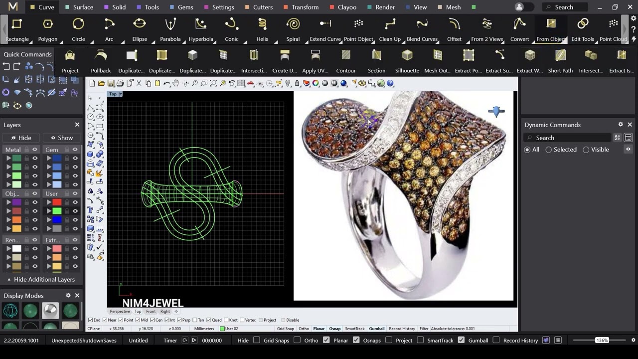 مسترکلاس طراحی انگشتر در راینو و ماتریکس | Ring Design Masterclass in Rhino &Matrix (All Techniques)