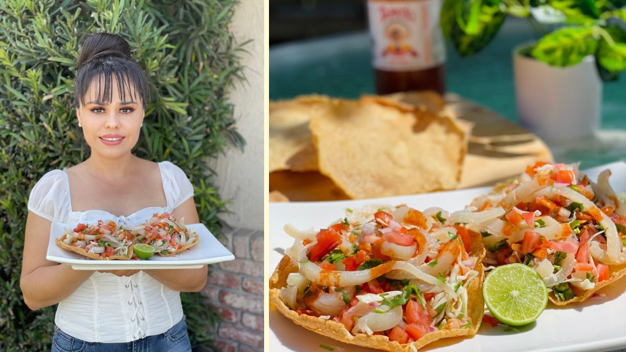 Las Mejores Tostadas de Cueritos con Repollo | Faciles y Deliciosas