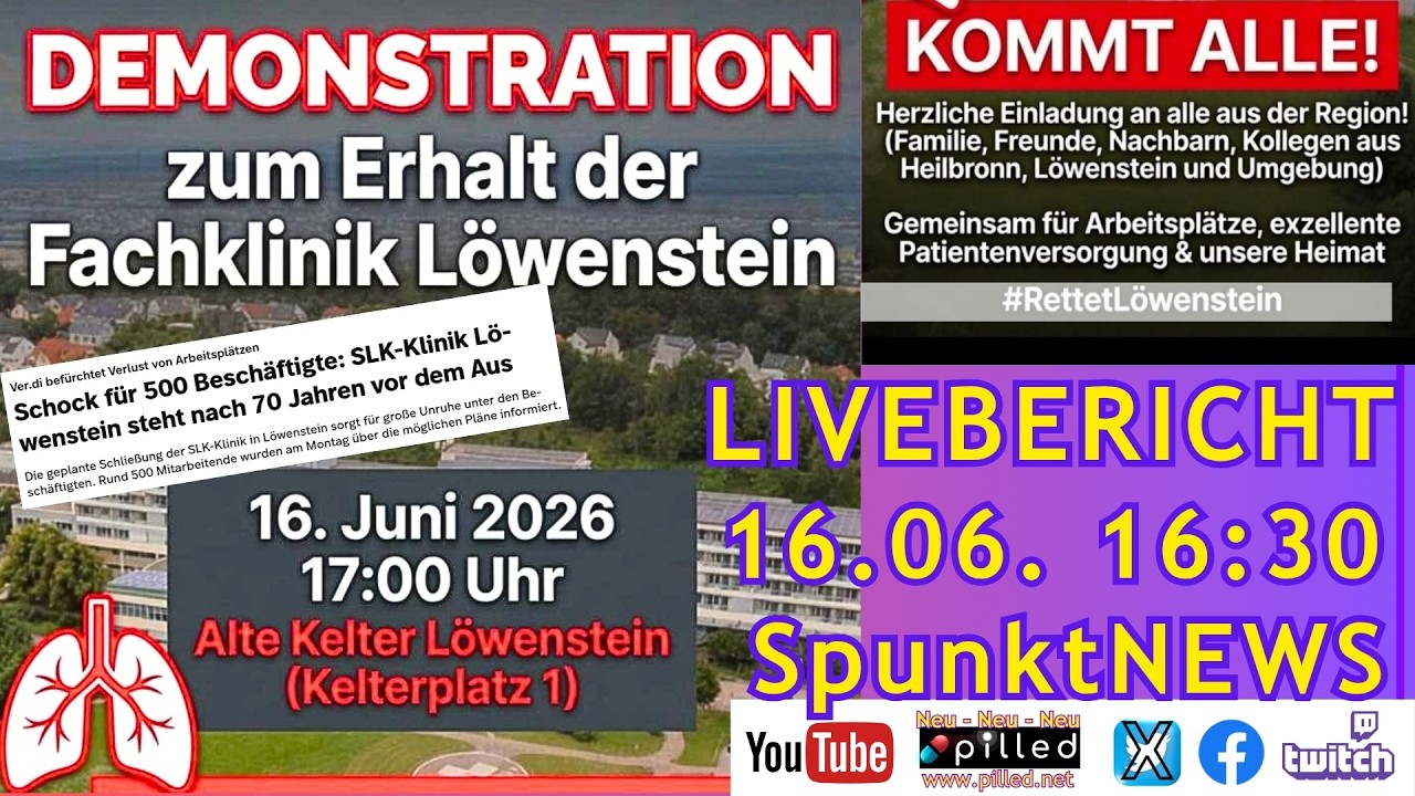 #Verdi #DEMONSTRATION zum Erhalt der #Lungenfachklinik #L&ouml;wenstein!