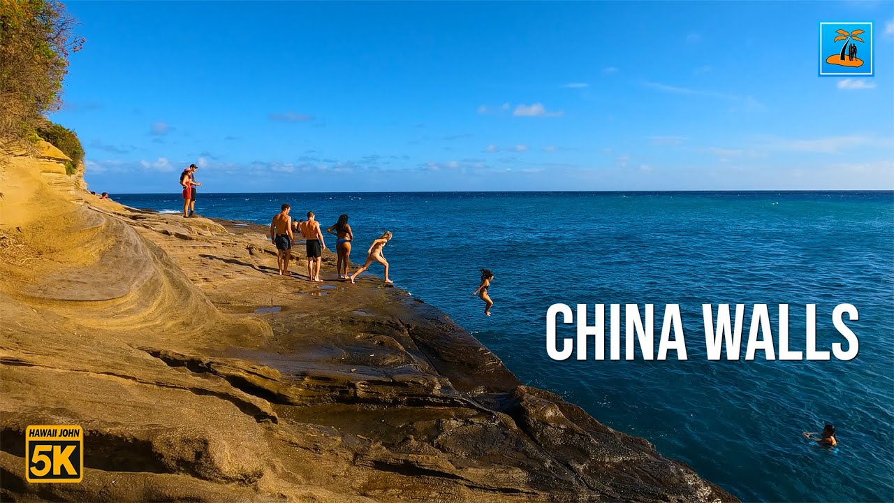 China Walls 🌈 Oahu Southeast ⛱️ Cliff Jump | Surfing | Hawaii Kai 🌴 Hawaii 5K Tour