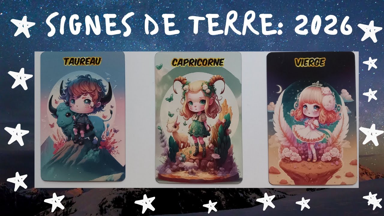 Signes Terre: Taureau , Capricorne , Vierge pour 2026