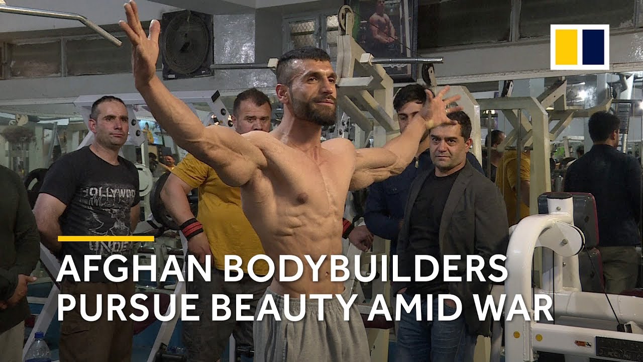 Afghan bodybuilders train in war-torn Kabul