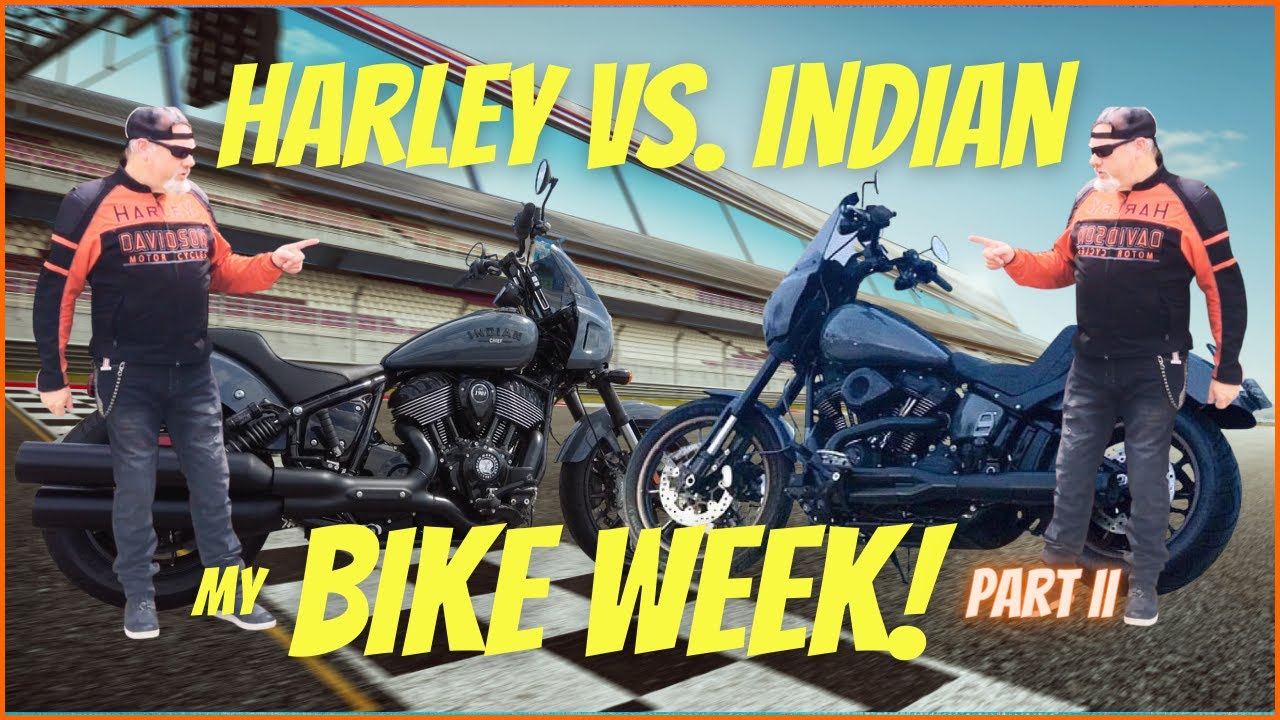 Harley Davidson vs. Indian Motorcycles Road Tests at Bike Week