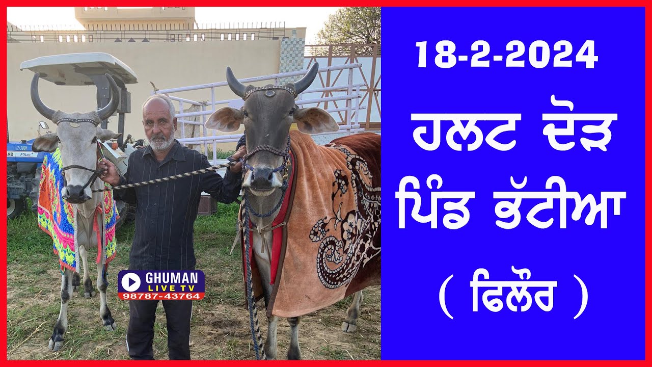 ਹਲਟ ਦੌੜ // ਪਿੰਡ ਭੱਟੀਆਂ // ਫਿਲੌਰ // 18-2-2024