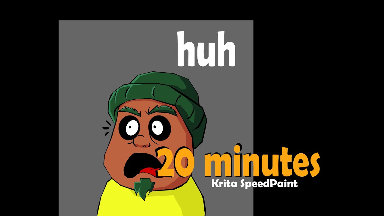 Designing the 'HUH' Guy in Krita1