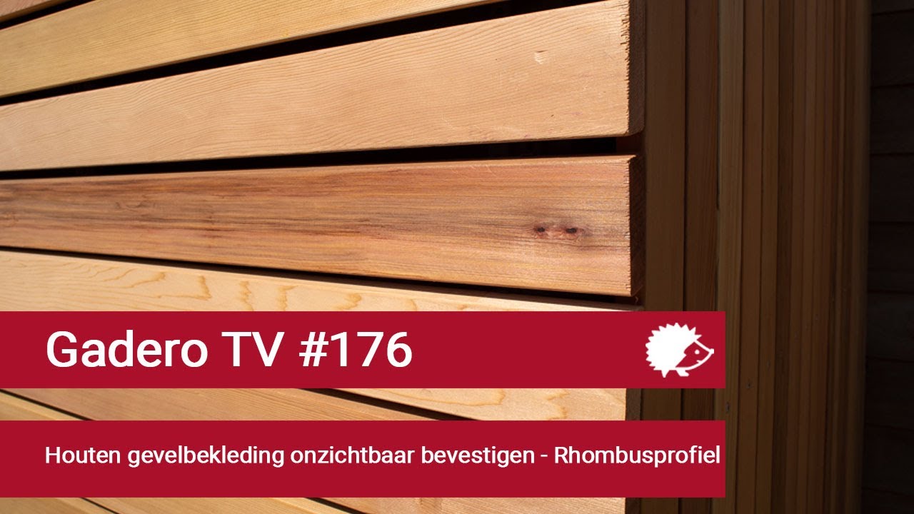 #176 Houten gevelbekleding onzichtbaar bevestigen - Rhombusprofiel