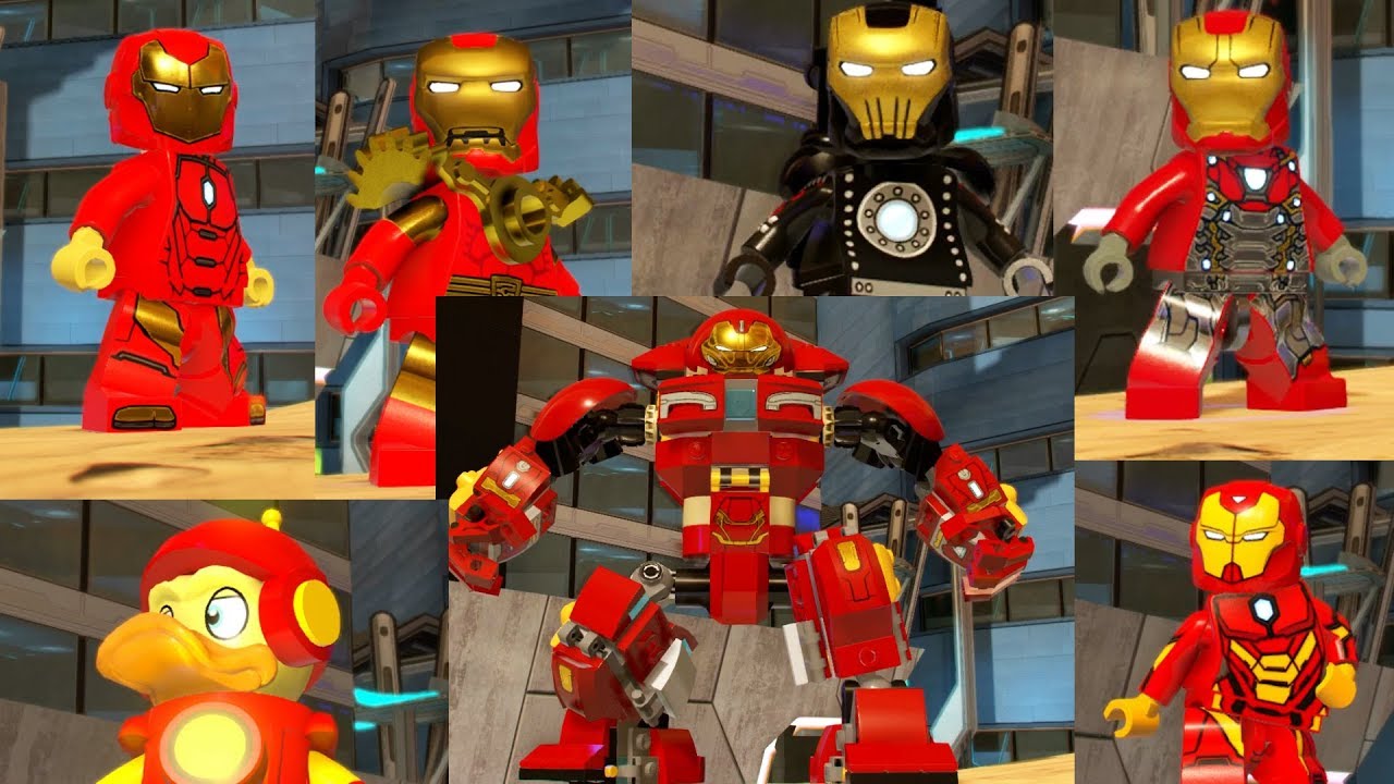 ВСЕ костюмы Железного человека в LEGO MARVEL Superheroes 2!