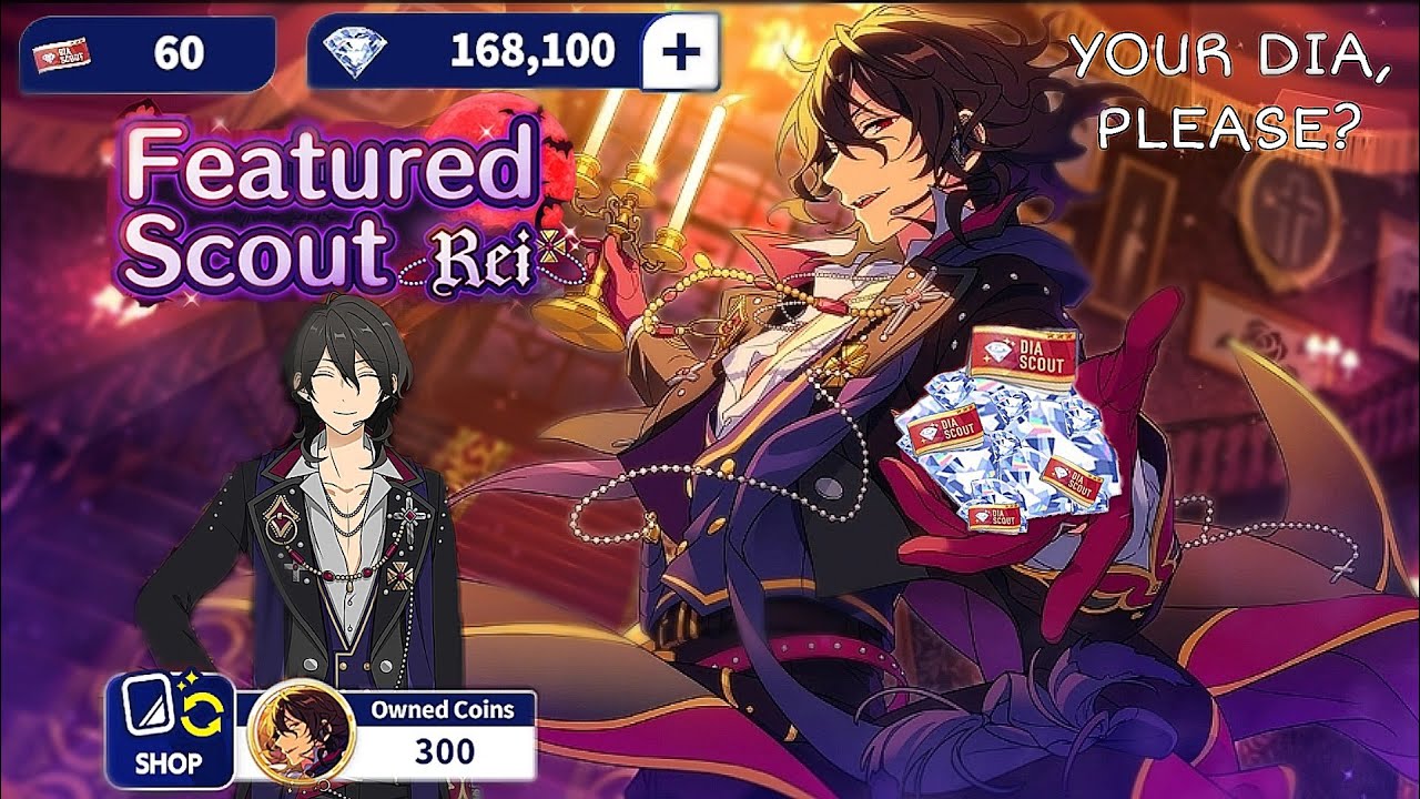 300 Scouts Full of Pain for Rei || Ensemble Stars Feature Scout Rei
