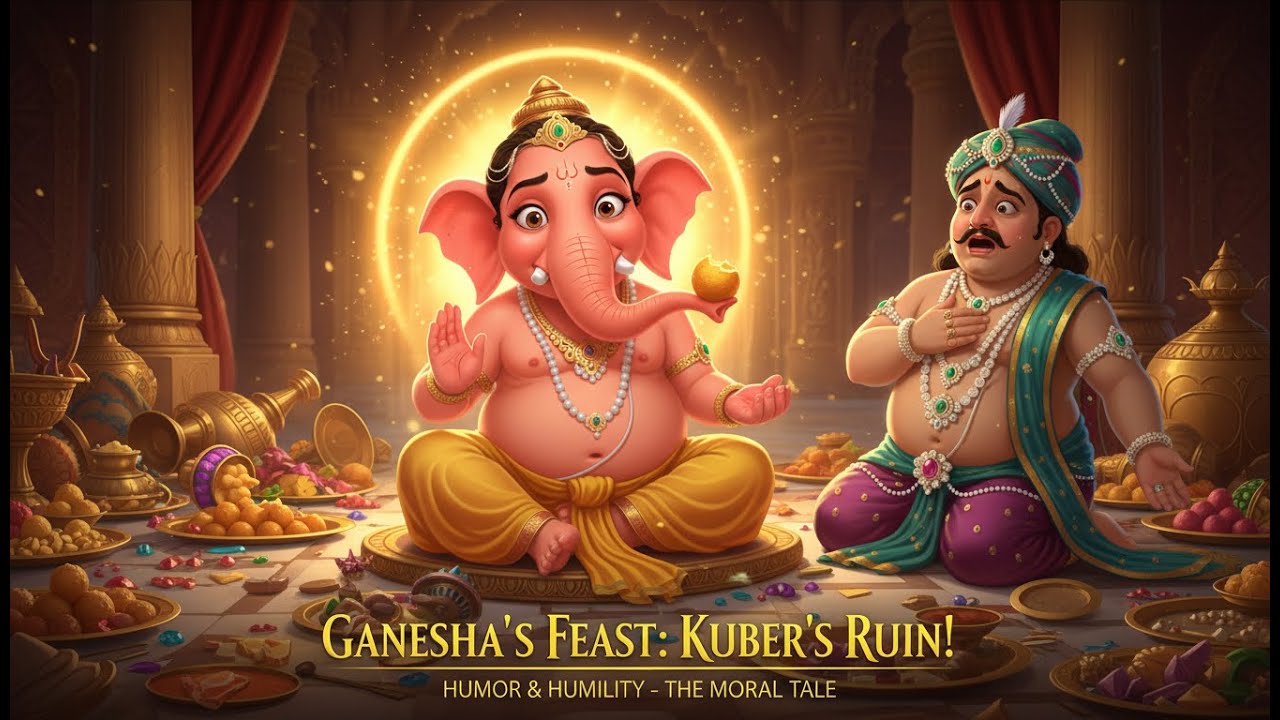 Ganesh and Kubera: A Tale of Humility and Love for Kids