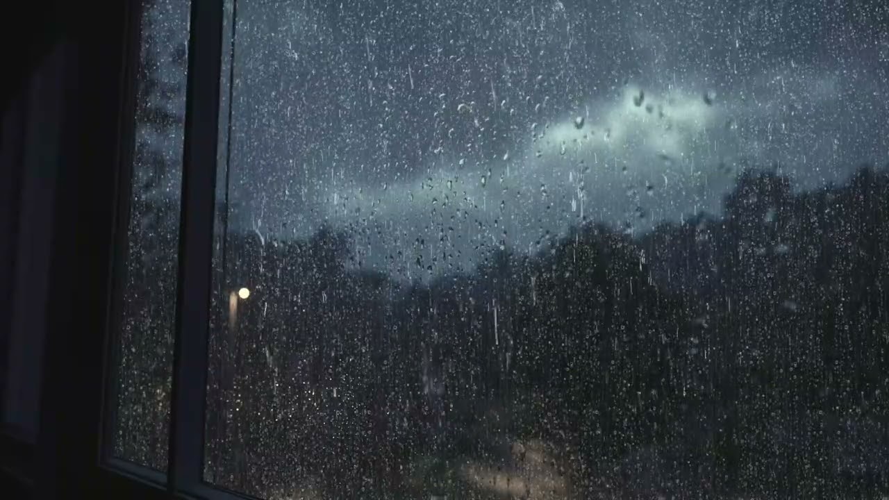 Soothing Deep Sleep Music - Soft Rain Sounds in Warm Bedroom with Calming Piano to Heal Your Mind