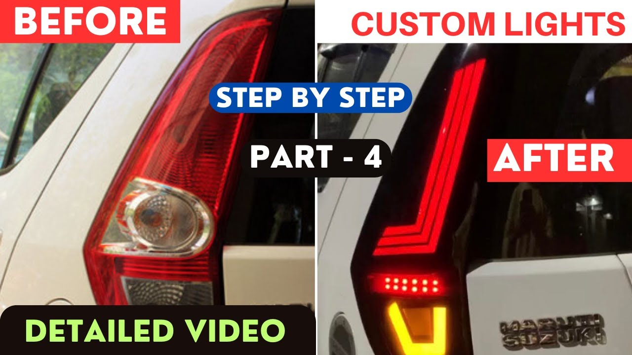 How to Modify car tail lights 2023 | Step by step process of making car tail lights | part 4