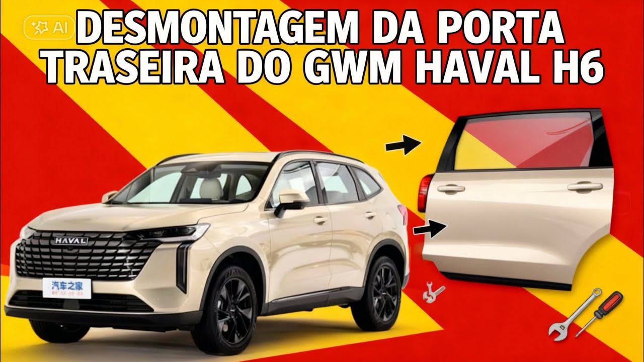 Como desmontar forro de porta e porta do Haval H6 GWM