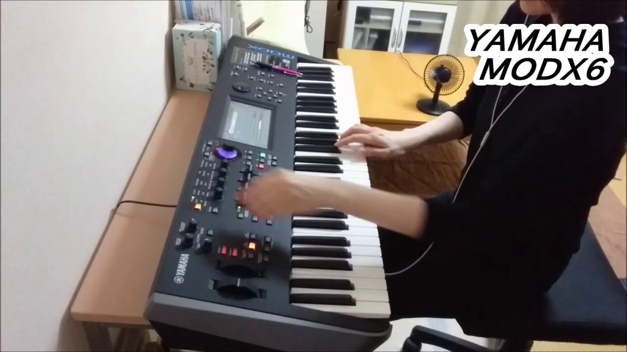 YAMAHA MODX6   CUTOFF and  VOLUME  techno