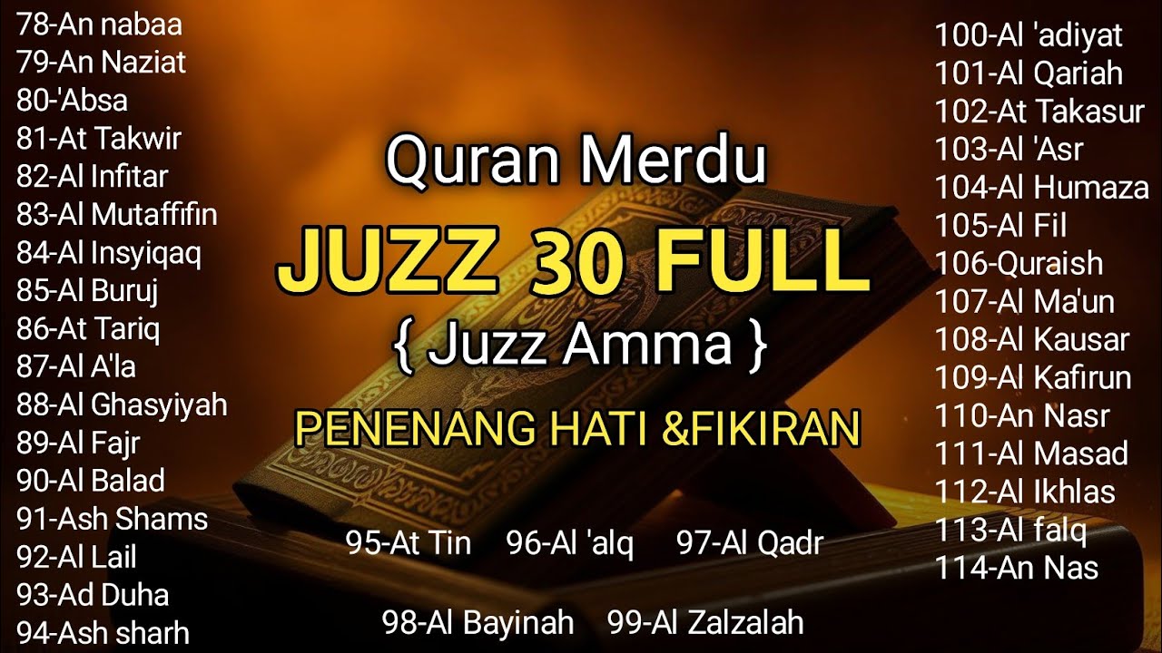 Ngaji Merdu Juz 30 Full ( JUZ AMMA ) Suara Merdu Menyentuh Hati ,Terbaru 2026 | by Alaa Aqel