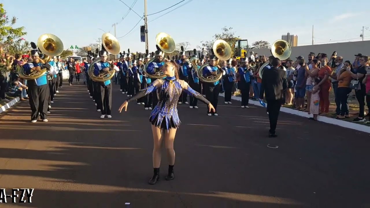 Banda Musical Cristo Redentor- Três Lagoas-MS. Desfile no 85° Aniversário de Andradina-SP- 2022.