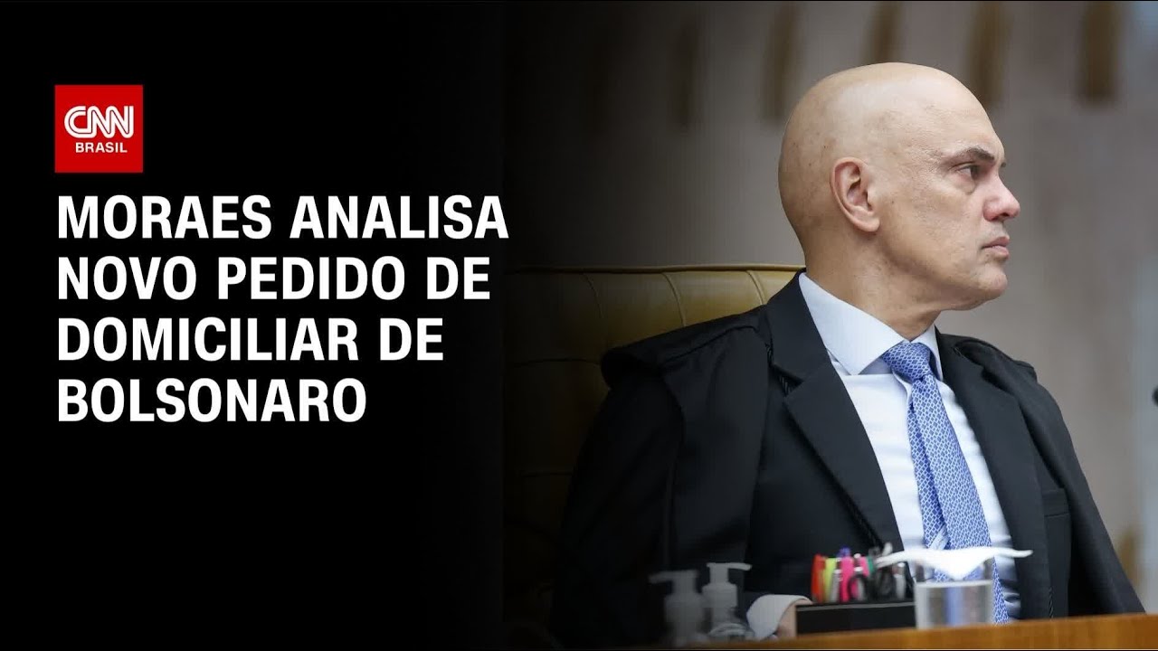 Alexandre de Moraes analisa novo pedido de prisão domiciliar da defesa de Bolsonaro | CNN 360°